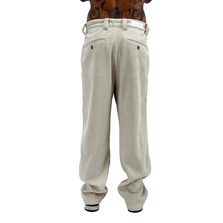 BL.11 Block Eleven, Pantaloni, Velluto, Uomo, Panna