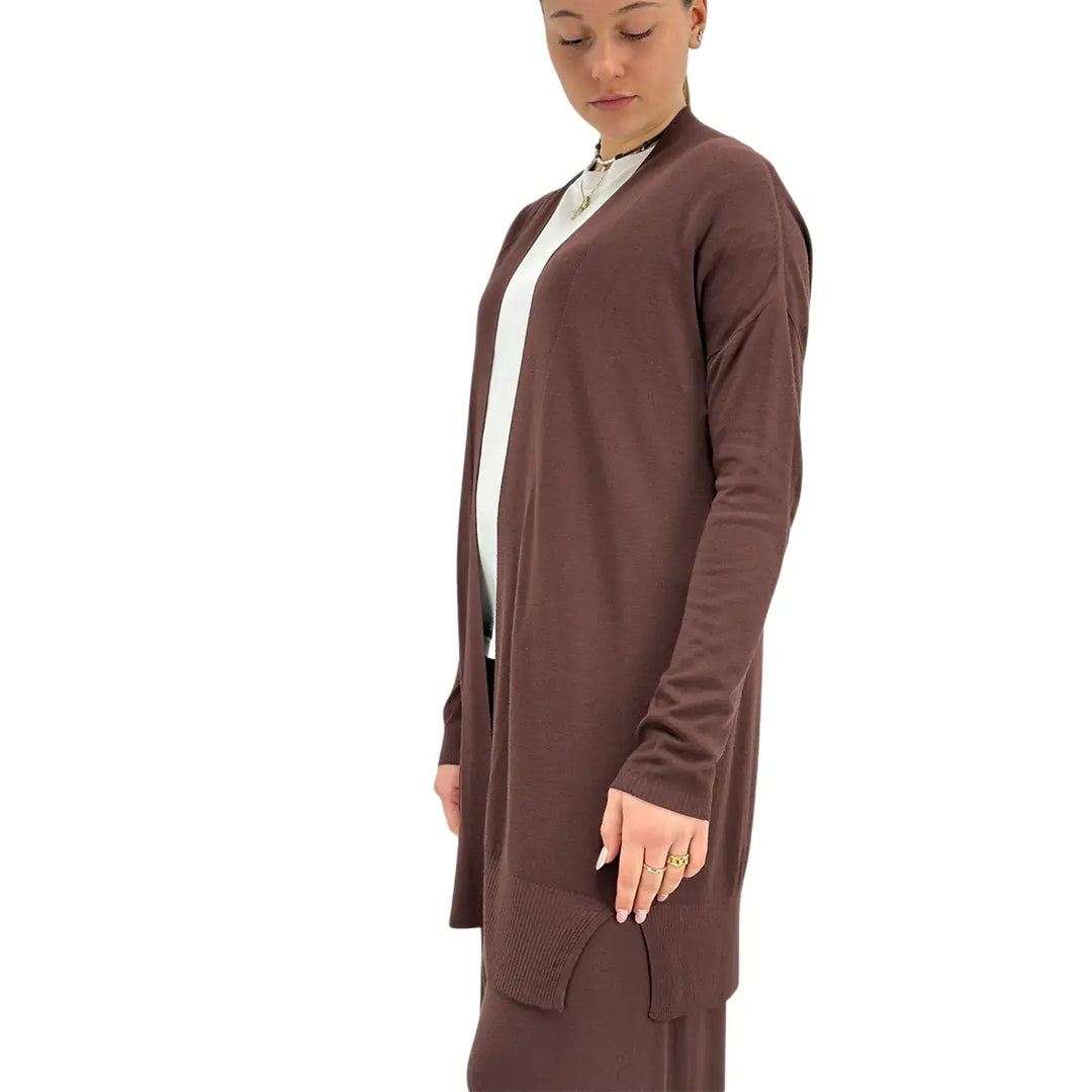 Kontatto, Cardigan , Donna, Tessuto Misto, Marrone