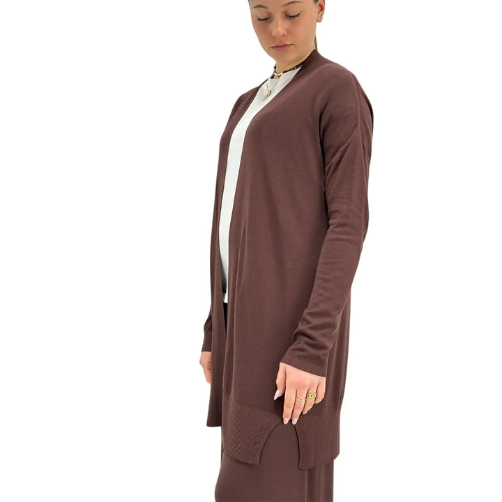 Kontatto, Cardigan , Donna, Tessuto Misto, Marrone