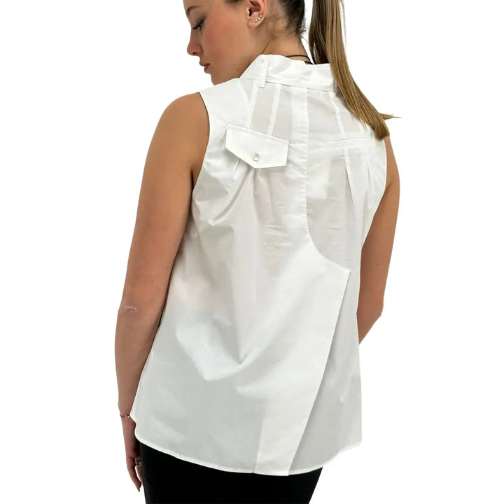 Meimeij, Camicia, Donna, Cotone, Bianco