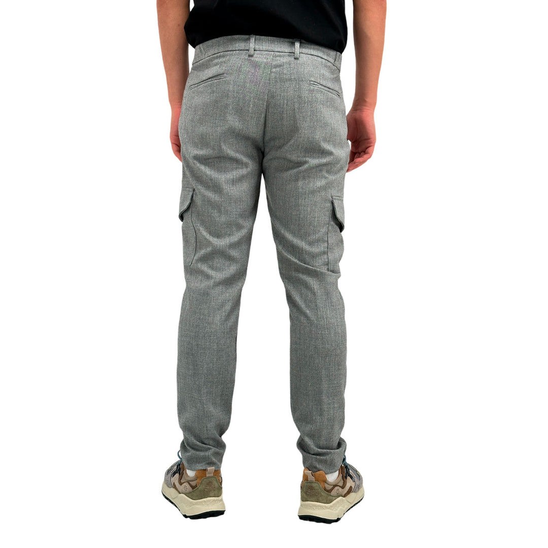 Imperial Pantaloni Uomo, Cargo, Tasche Laterali, Grigio