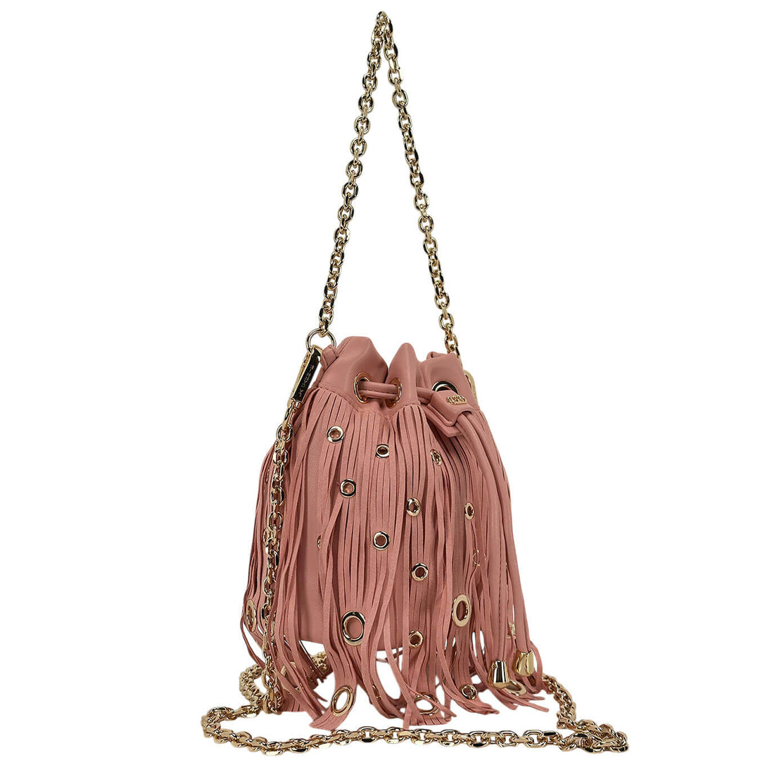 La Carrie Edition Bucket Borsa Donna, Secchiello, Ecopelle, Rosa