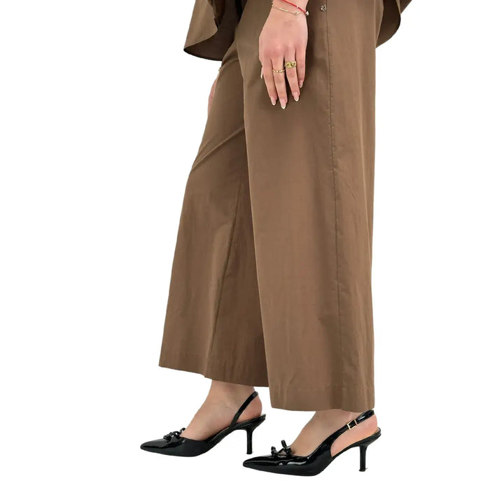 Ottod'Ame, Pantaloni, Donna, Ampi, Cioccolato
