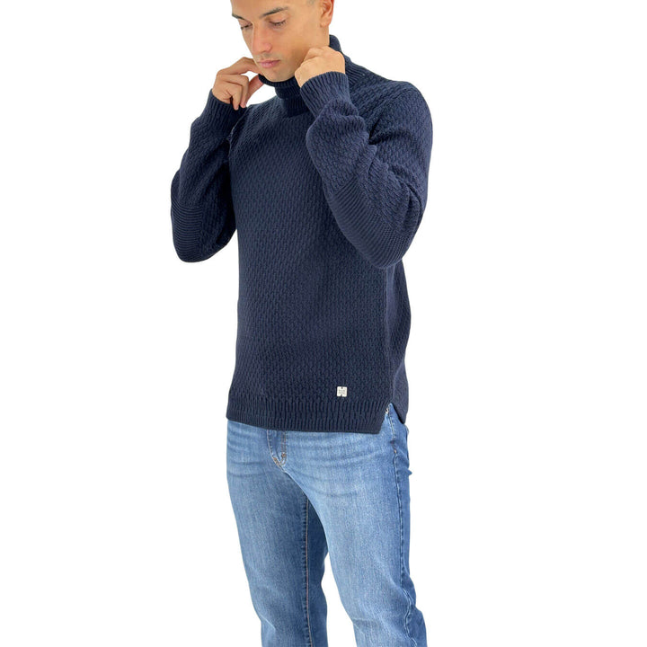 BL.11, Maglia, Uomo, Acrilico, Blu