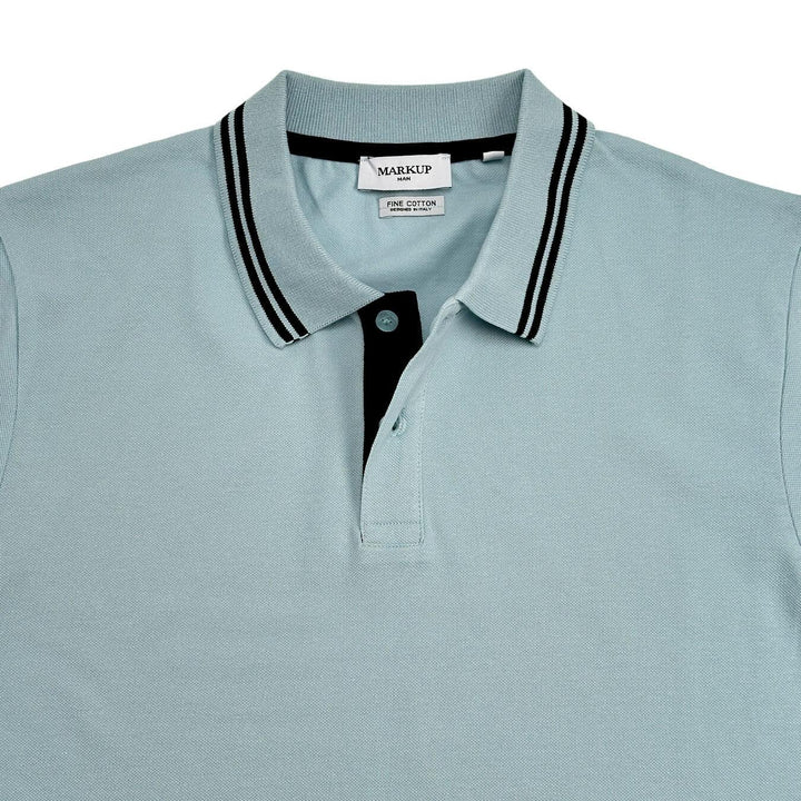 MarKup Maglia Uomo, Polo, Colletto Classico, Manica Corta, Cotone