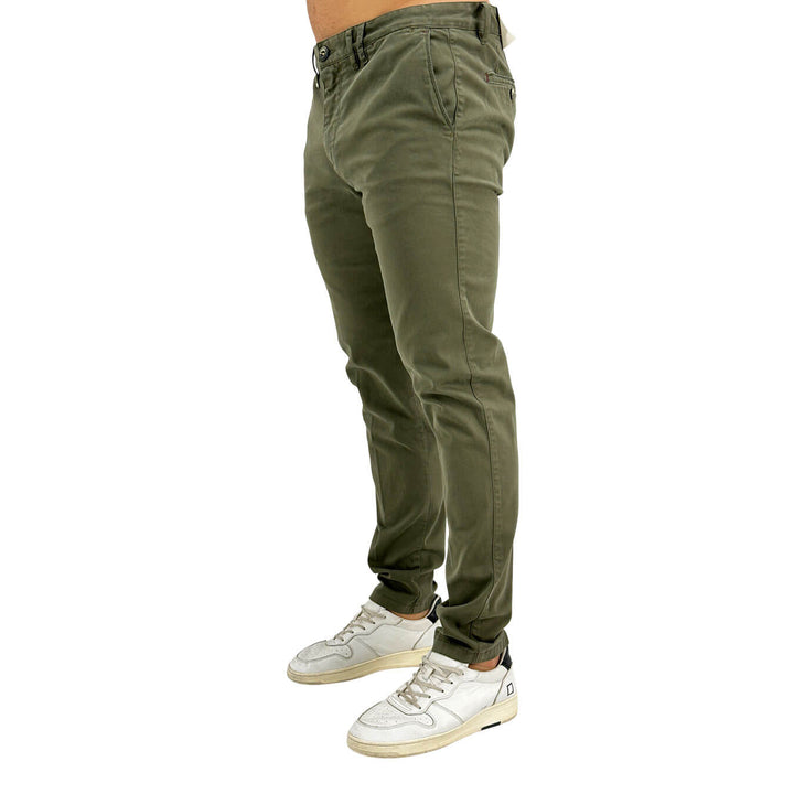 BL.11, Pantaloni, Uomo, Cotone, Verde