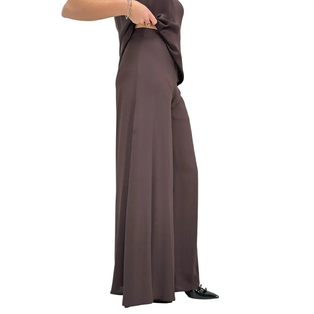 Ottod'Ame, Pantaloni, Donna, Ampi, Marrone