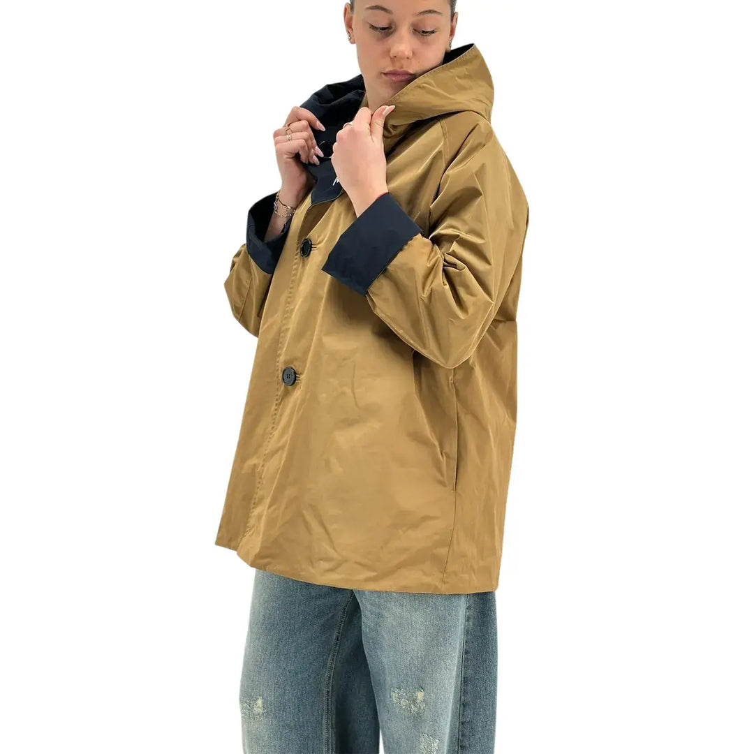 Oof Wear, Giacca, Double Face, Donna, Marrone e Blu