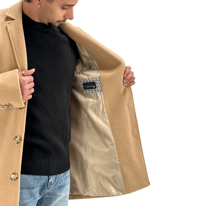 BL.11 Block Eleven, Cappotto, Monopetto, Uomo, Beige