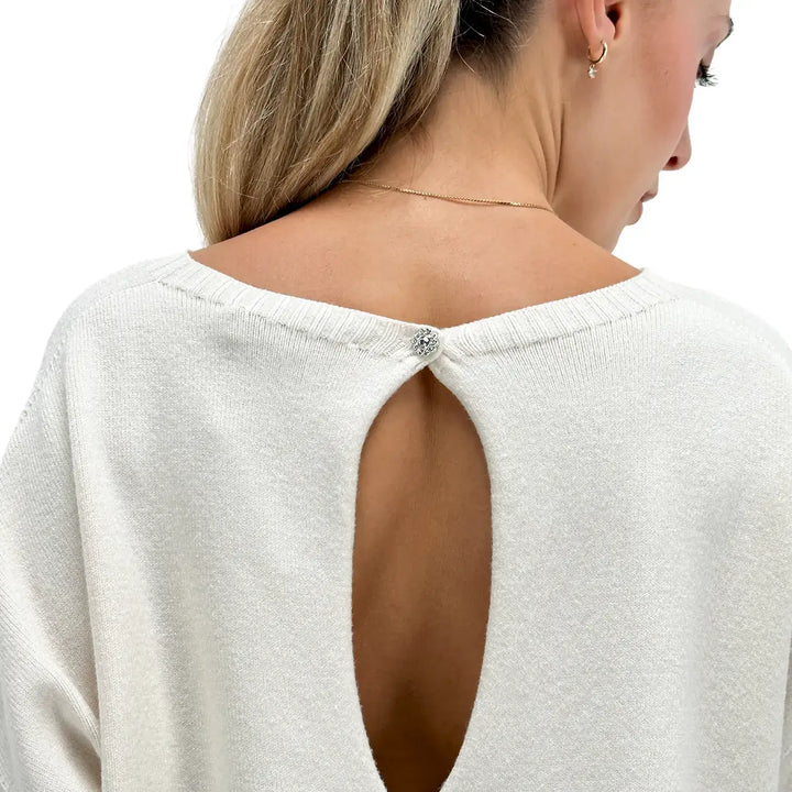 Motel, Maglia, Donna, Tessuto Misto, Crema
