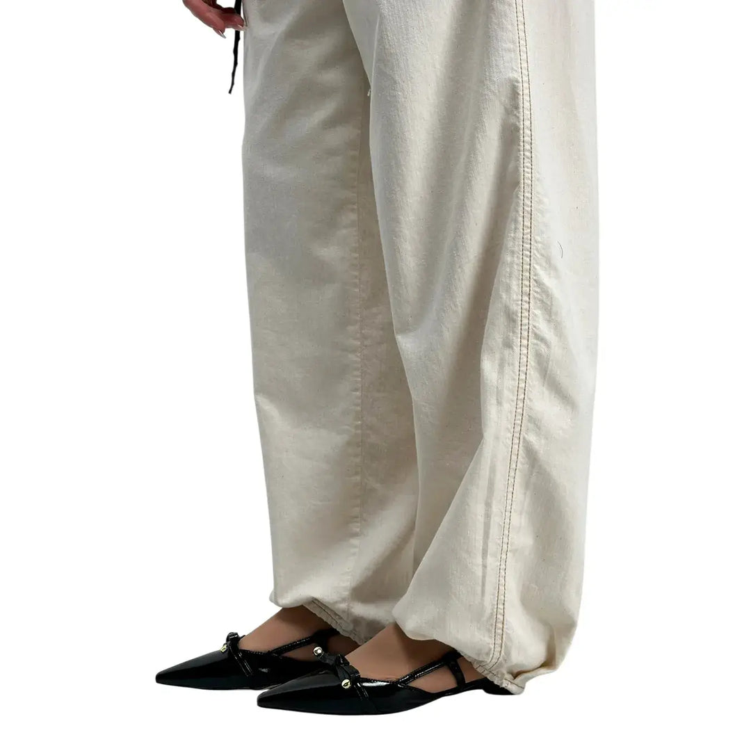 Kontatto, Pantaloni, Donna, Cotone, Bianco