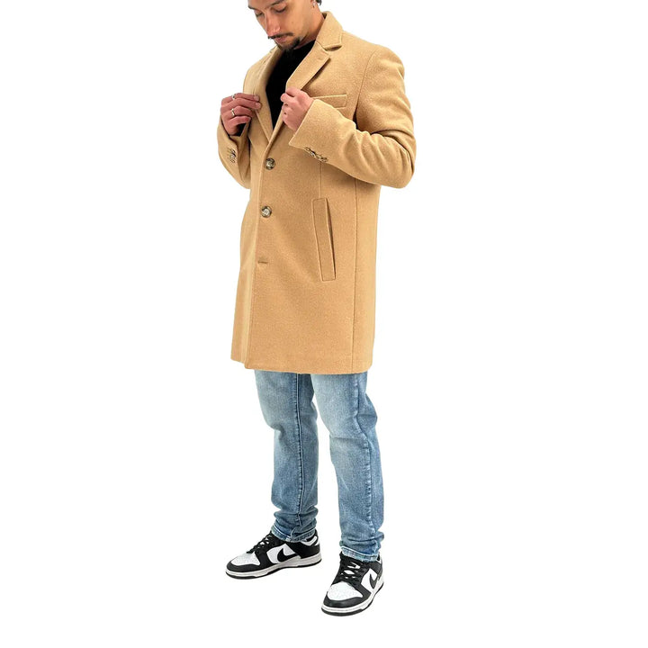BL.11 Block Eleven, Cappotto, Monopetto, Uomo, Beige
