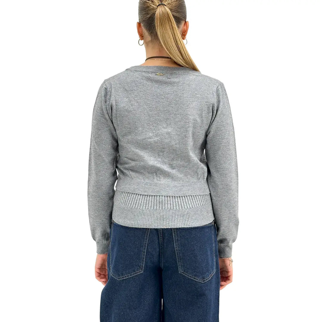 Koralline, Coprispalle, Donna, Tessuto Misto, Grigio