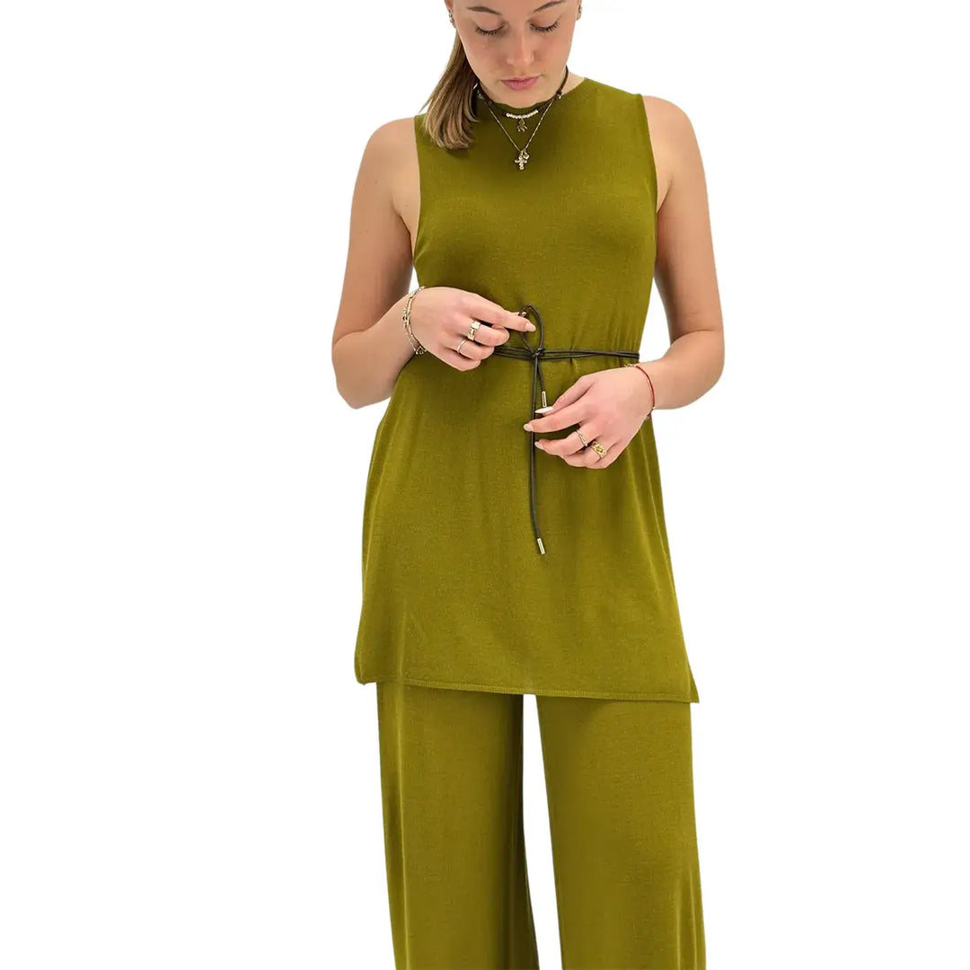 Kontatto, Maglia, Donna, Tessuto Misto, Verde