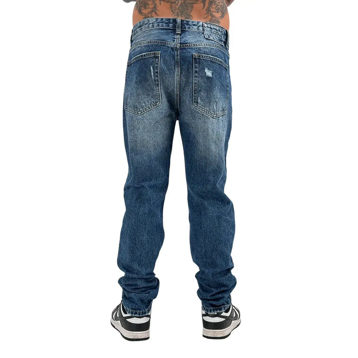 Rytual, Jeans, Uomo, Cropped Fit, Cotone, Blu