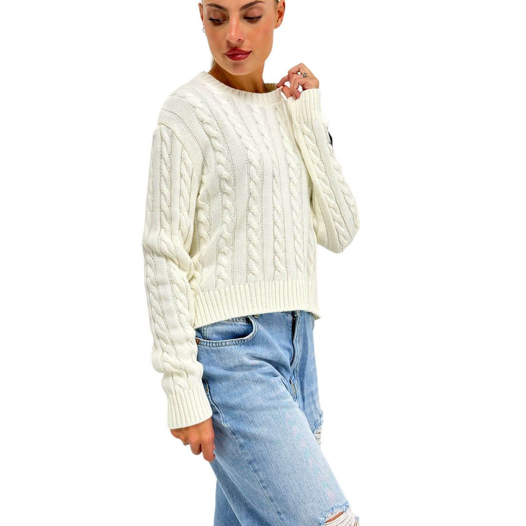 Superculture, Maglia, Donna, Acrilico, Avorio
