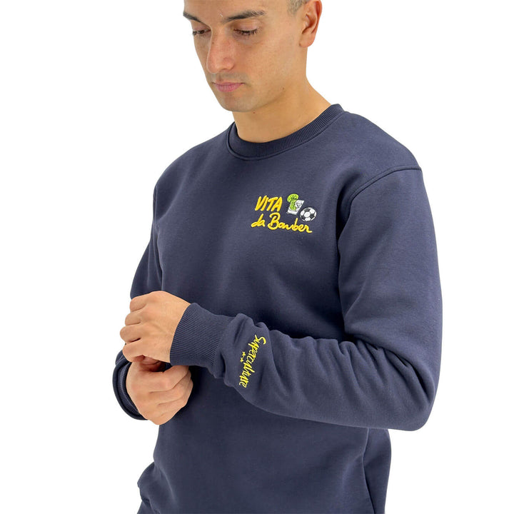 Superculture, Felpa, Uomo, Cotone, Blu