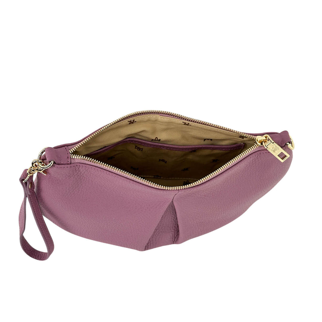 Cuoieria Fiorentina Emma Borsa Donna, Pouch Tracolla, Pelle, Rosa