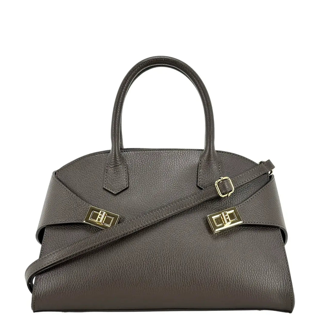 Bassini, Borsa, Donna, Ludovica, Pelle, Marrone