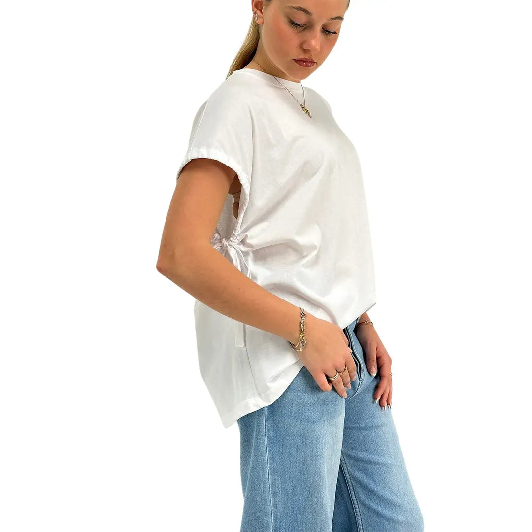 Ottod’Ame, T-Shirt, Donna, Girocollo, Cotone, Bianco