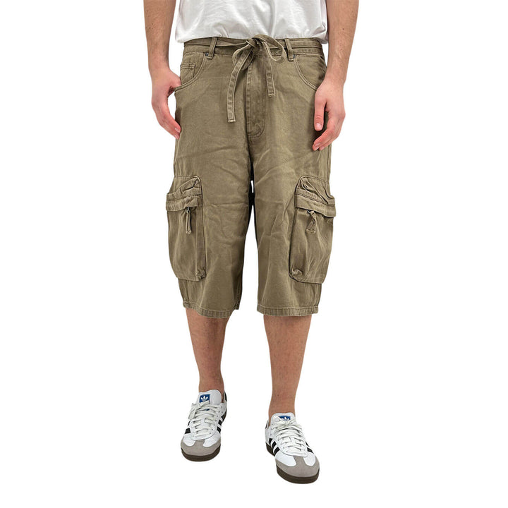 Rytual Pantaloncini Uomo, Bermuda, Coulisse, Cotone, Verde