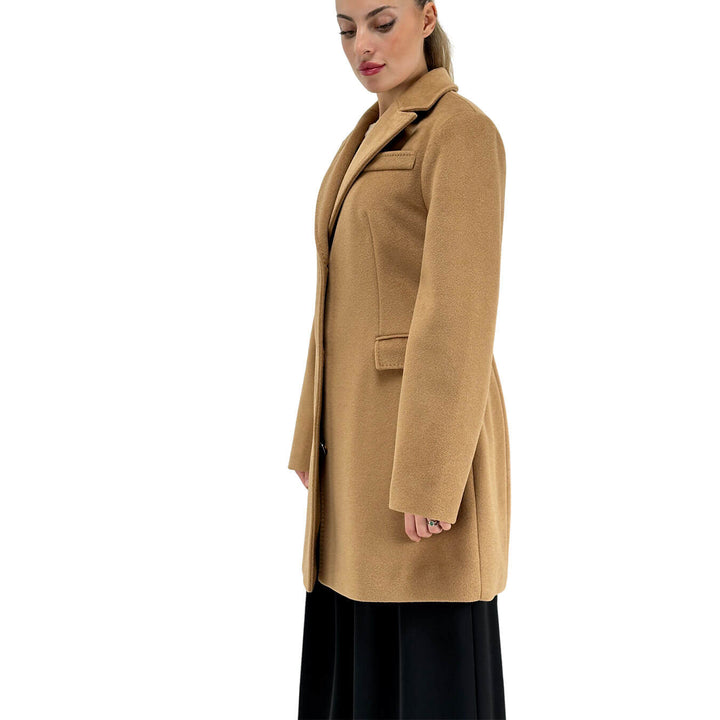 Markup, Cappotto, Donna, Tessuto Misto, Beige