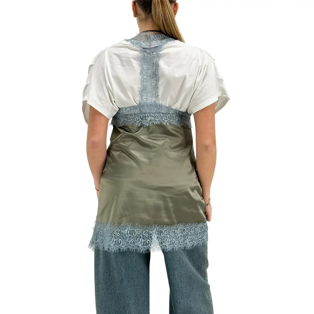 Kontatto, Top, Donna, Pizzo, Moro e Azzurro