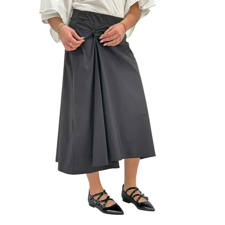 Meimeij, Gonna, Donna, Drappeggiata, Nero