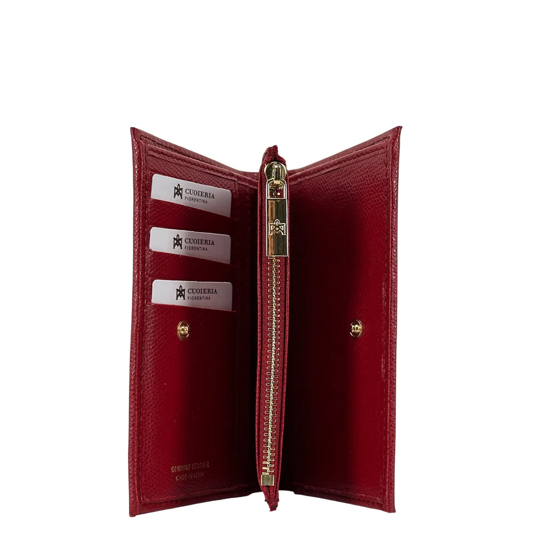 Cuoieria Fiorentina, Portafoglio, Donna, Pelle, Rosso