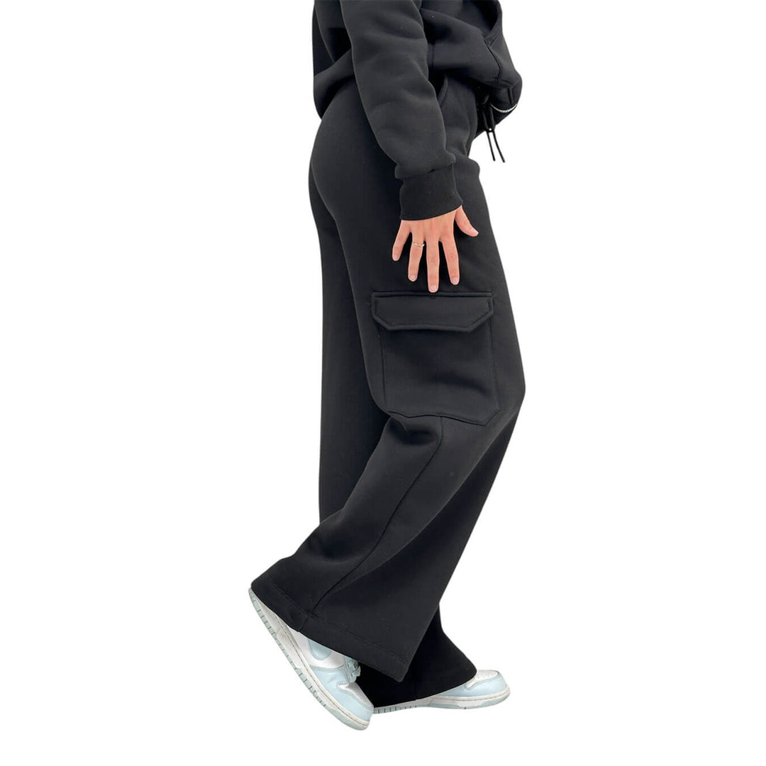Superculture, Pantaloni, Donna, Ambra, Cotone, Nero