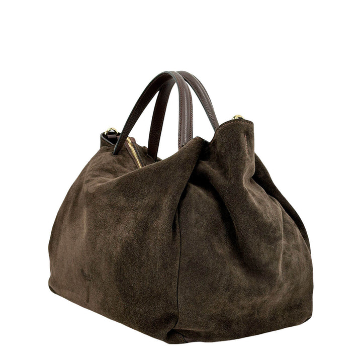 Avenue67 Elettra Donna, Handbag Medium, Camoscio, Marrone