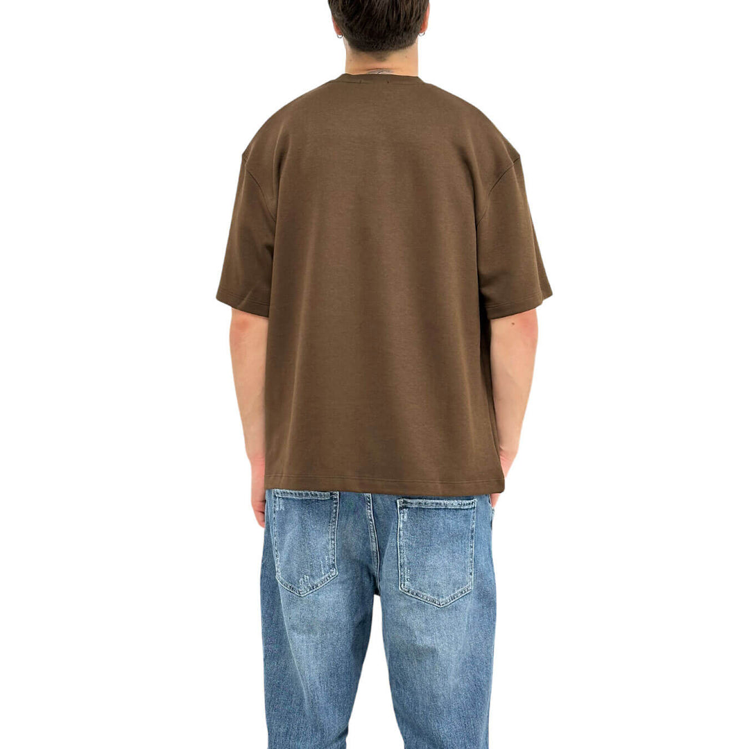 Imperial Maglia Uomo, T-Shirt, Girocollo, Cotone, Marrone