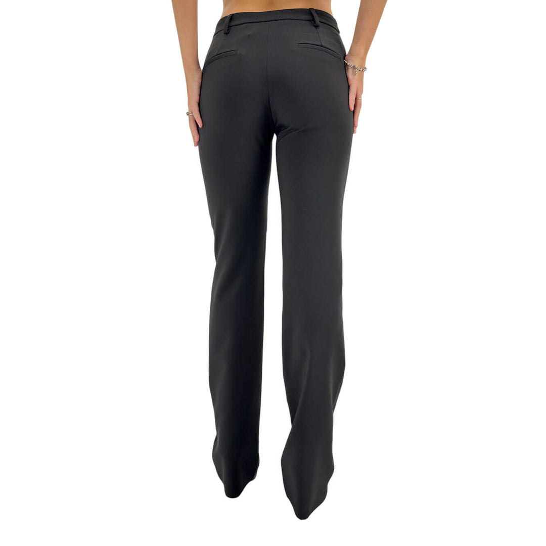 Relish, Pantaloni, Donna Cloes, Vita Alta, Poliestere, Nero