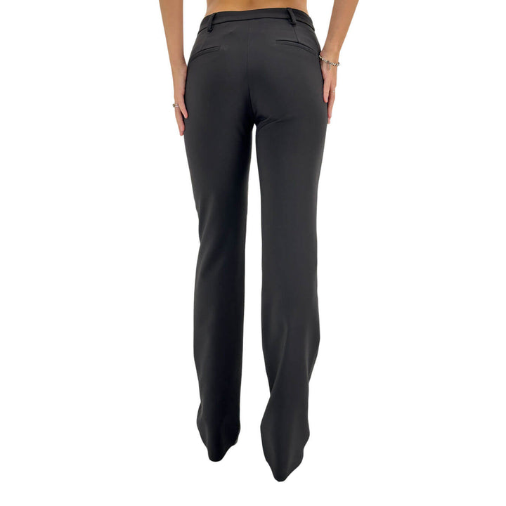 Relish, Pantaloni, Donna Cloes, Vita Alta, Poliestere, Nero