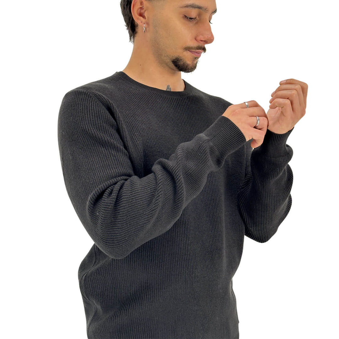 Markup, Maglia, Uomo, Tessuto Misto, Nero