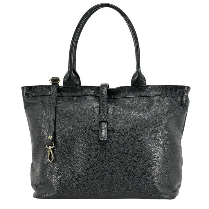 Bassini, Borsa, Donna, Ginevra, Pelle, Nero