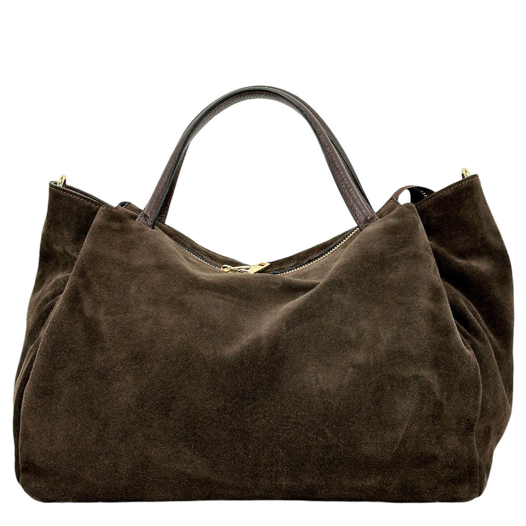 Avenue67 Elettra Donna, Handbag Medium, Camoscio, Marrone