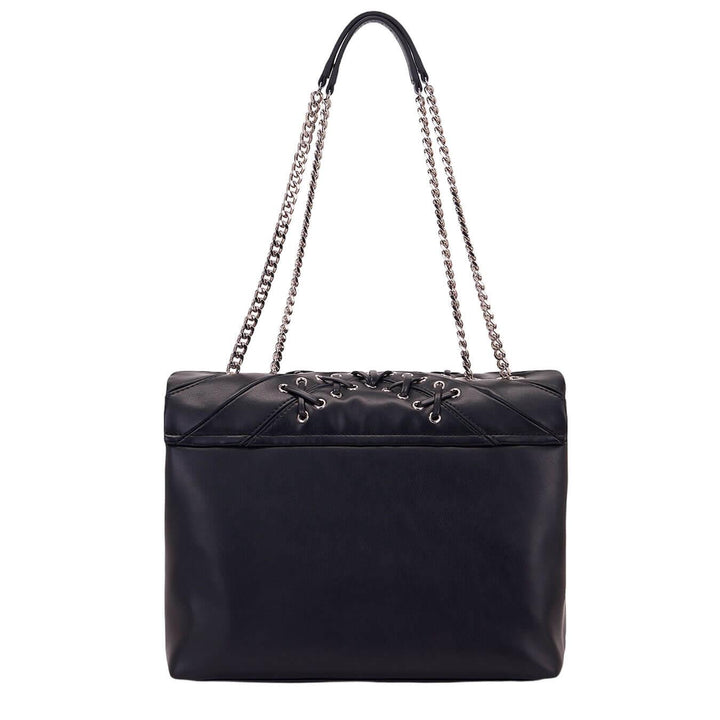 La Carrie Borsa Donna, Spalla Cross Bowling, Ecopelle, Nero