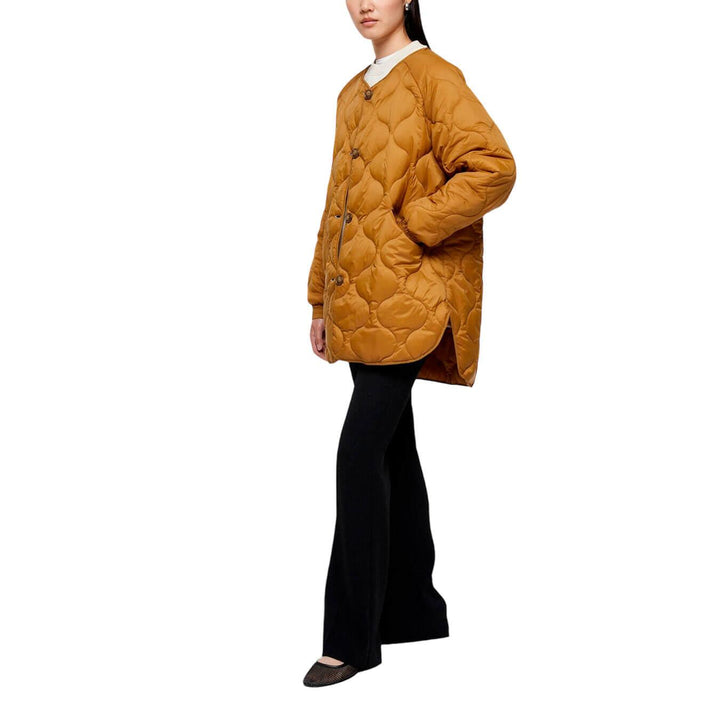 Oof Wear Women's Jacket, Long 9239, Waxed Cotton, Caramel