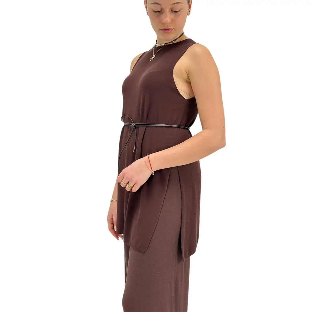 Kontatto, Maglia, Donna, Tessuto Misto, Marrone