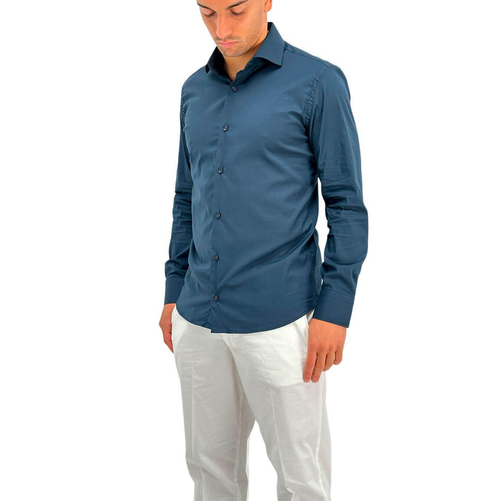 Edd Camicia Sinfonia Uomo, Basic, Colletto Classico, Tessuto Misto - BassiniBoutique.it