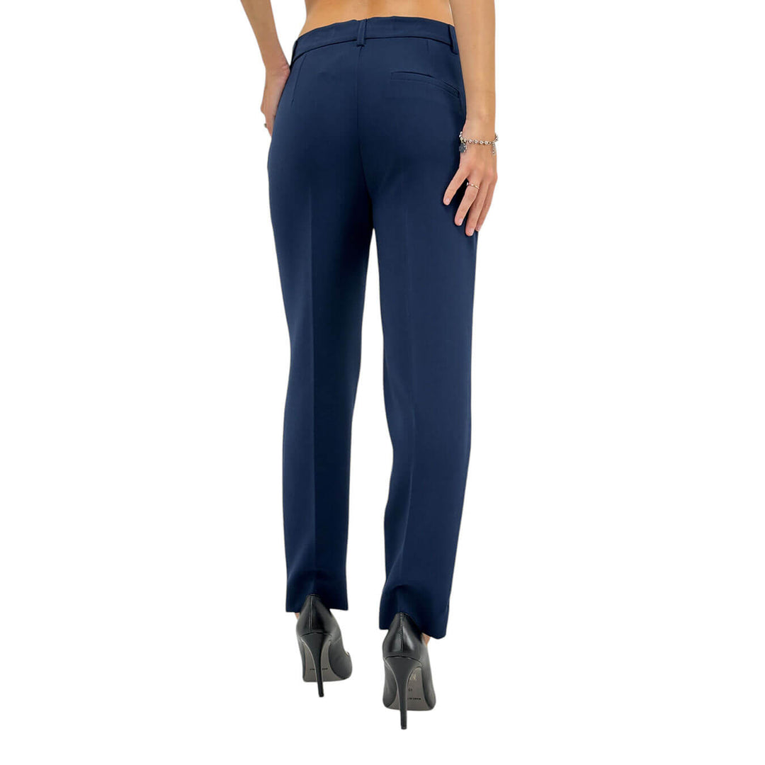 Ottod'Ame, Pantaloni, Donna, Giada, Misto Poliestere, Blu