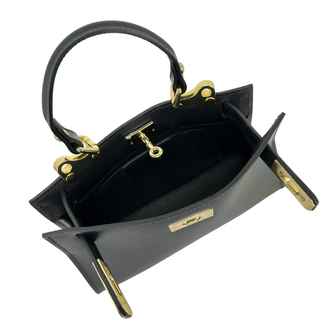 Bassini, Borsa, Donna, Alice, Pelle, Nero