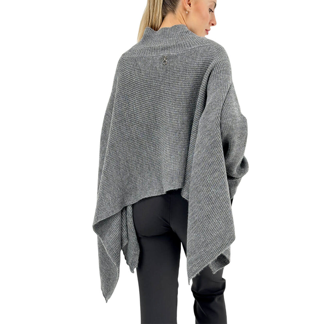 Relish, Maglia, Donna, Taso, Collo Alto, Acrilico, Grigio