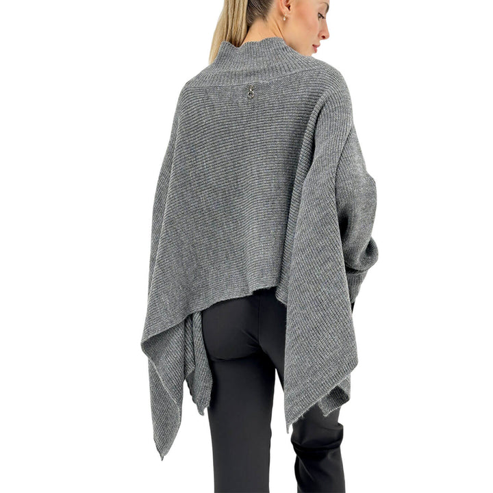 Relish, Maglia, Donna, Taso, Collo Alto, Acrilico, Grigio