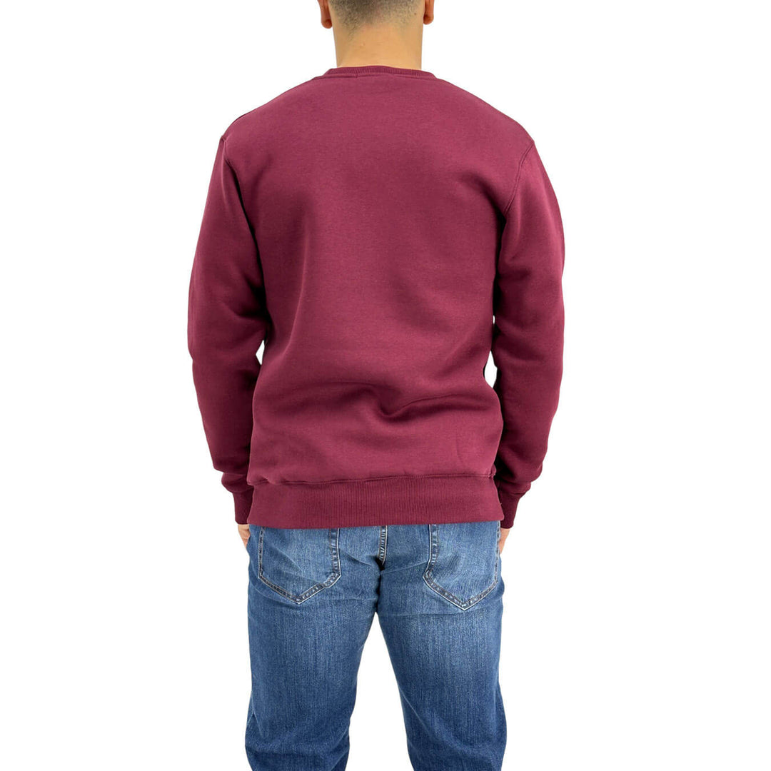 Superculture, Felpa, Uomo, Cotone, Bordeaux