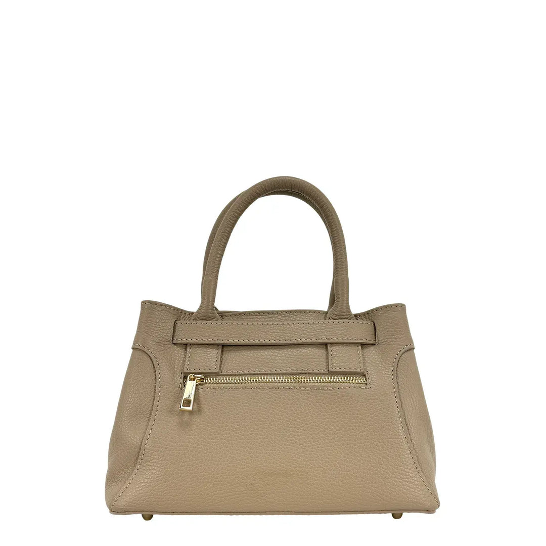 Bassini, Borsa, Donna, Aurora, Pelle, Beige