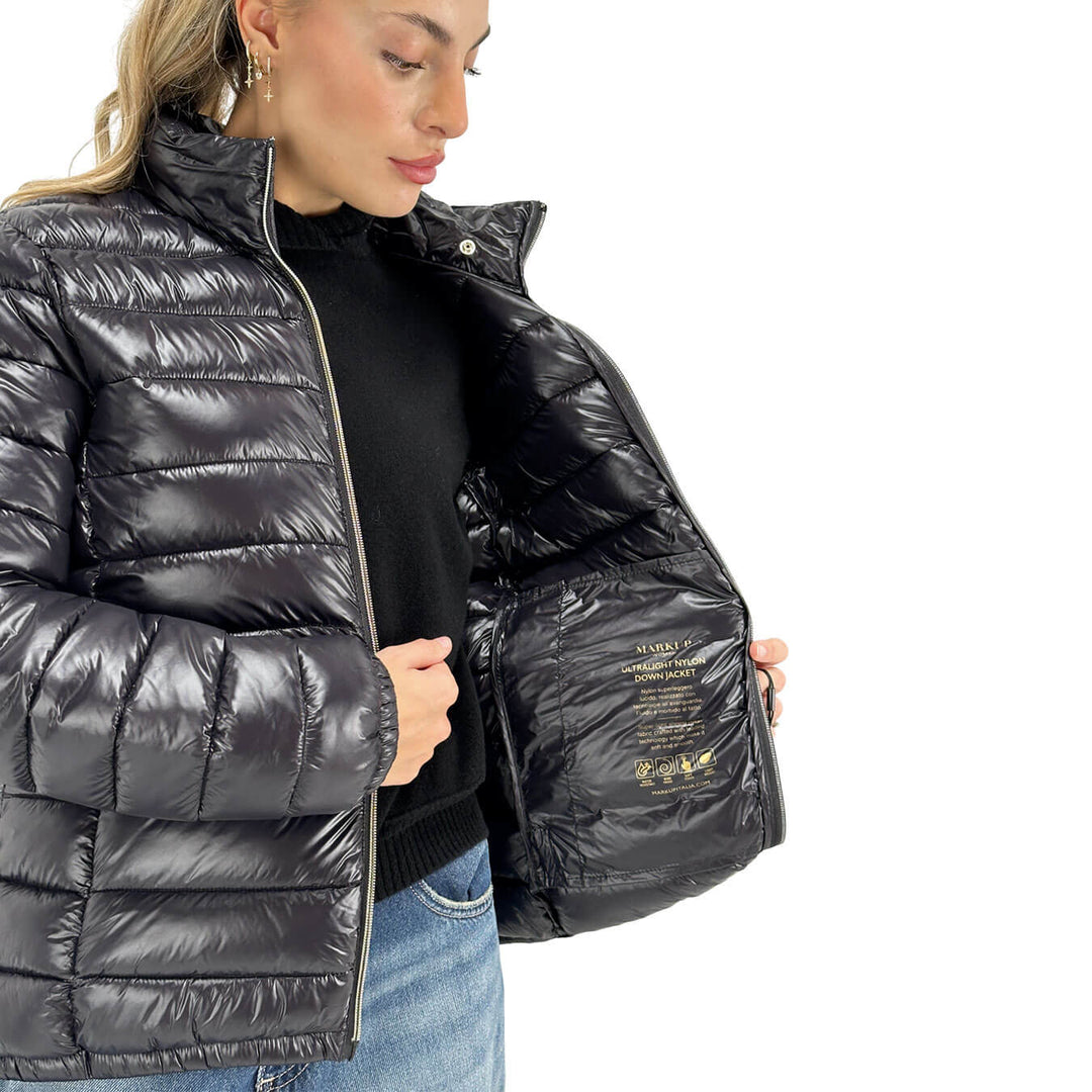 Markup, Piumino, Donna, Nylon, Nero