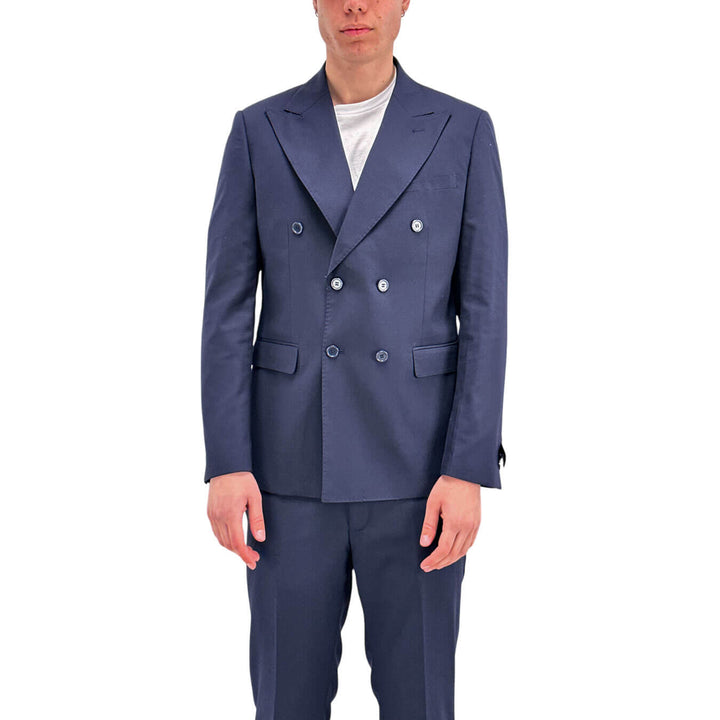Marco Nils Completo Uomo, Doppiopetto, Tessuto Misto, Blu