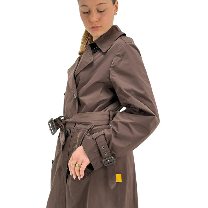 Oof Wear, Trench, Donna, Tessuto Memory, Marrone